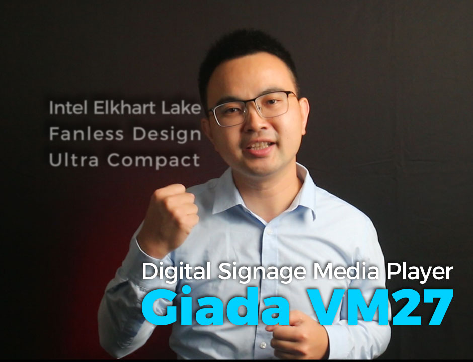 High-performance, ultra-compact and fanless media player-Giada VM27
