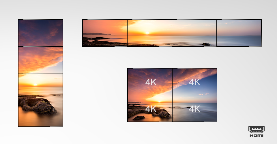 Four Display Outputs <br/>Supporting 4K Video Playback