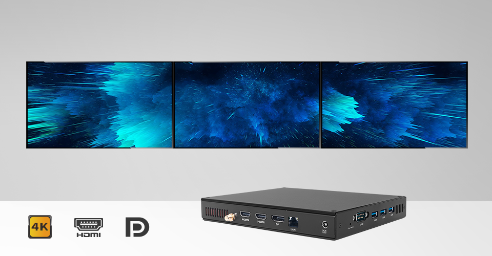 Triple Display Outputs <br/>Supporting 4K Video Playback