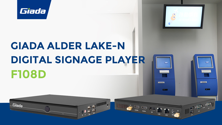 Giada Embedded PC for Kiosks Powered by Alder Lake-N Processors, F108D