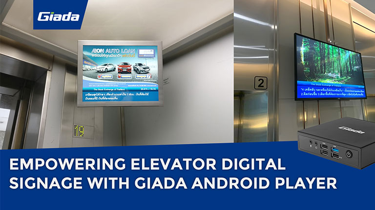 Empowering Elevator Digital Signage with Giada ARM Media Players