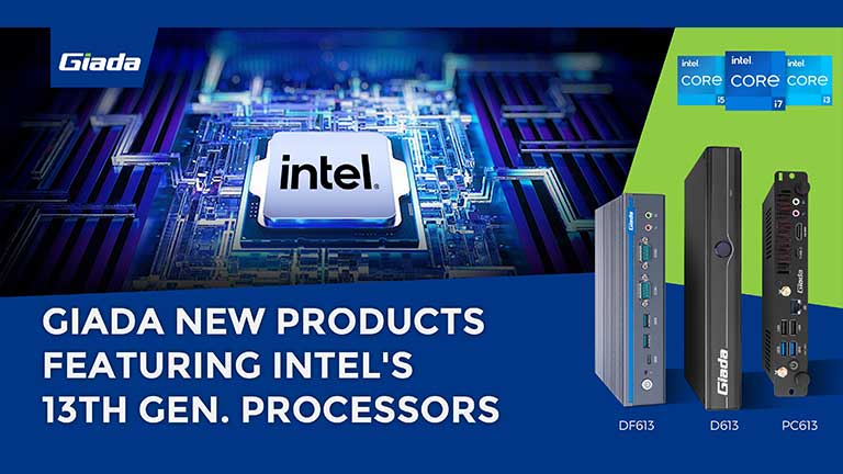 Giada New Embedded Computer and OPS Powered by Intel 13th Gen. CPU