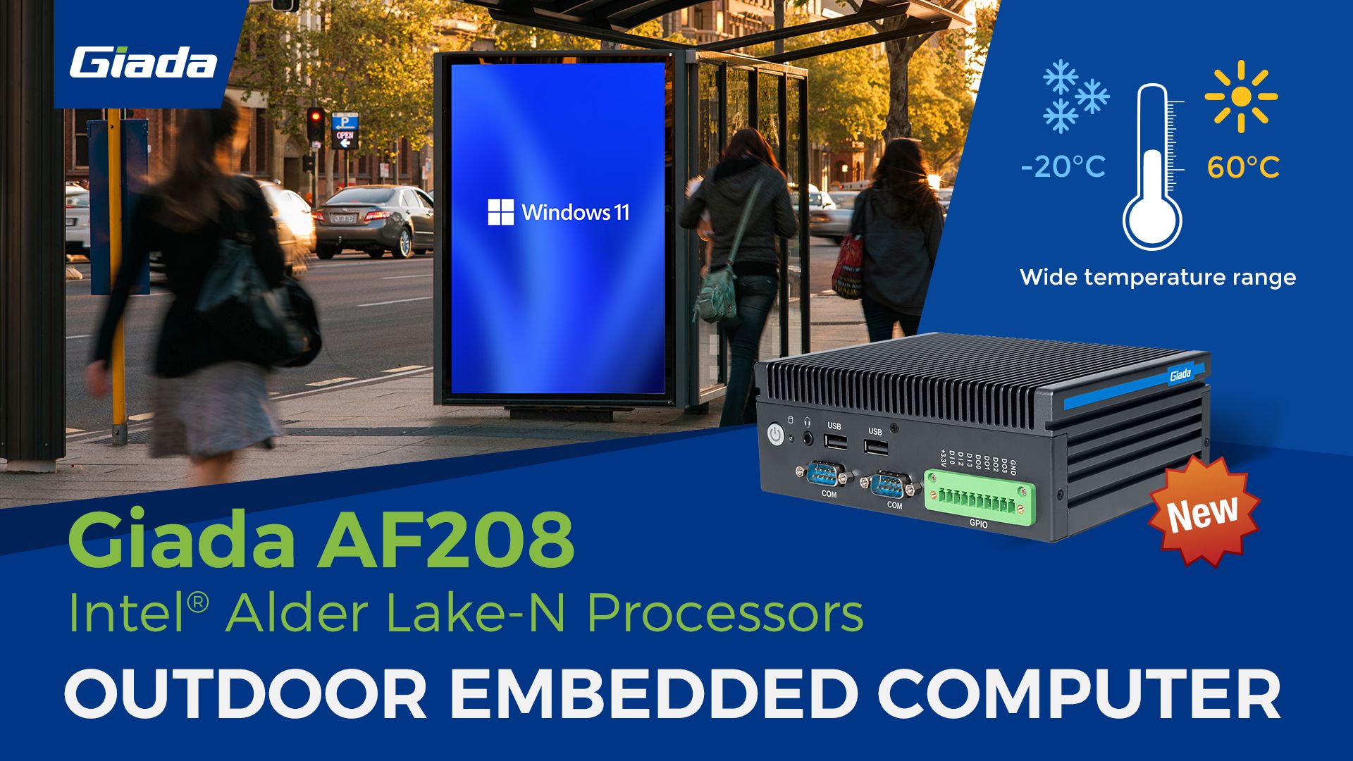 Rugged Fanless Embedded PC for Outdoor Digital Signage and Kiosk