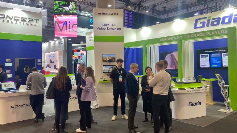 Giada Showcases Next-Gen AI Media Players and Smart Signage at ISE 2026