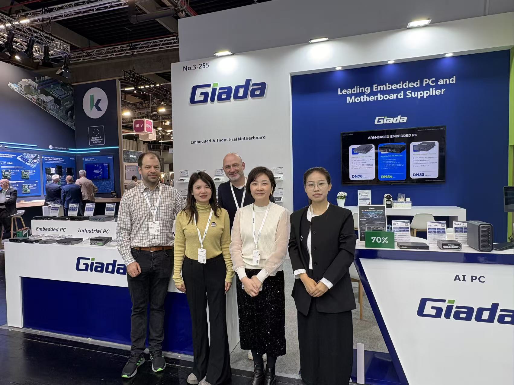 Giada Booth 3-255 at Embedded World 2026 showcasing edge AI and industrial platforms