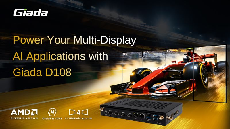 Giada D108: Compact Powerhouse for Digital Signage and Edge AI