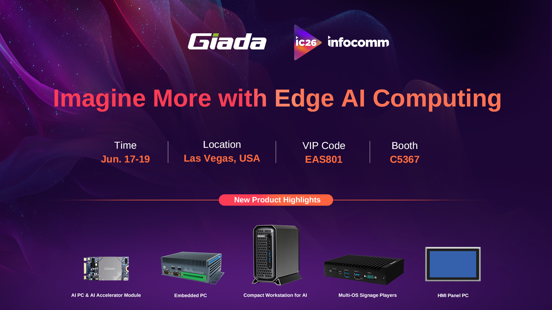 Giada to Showcase Cutting-Edge AI and Signage Solutions at InfoComm 2026