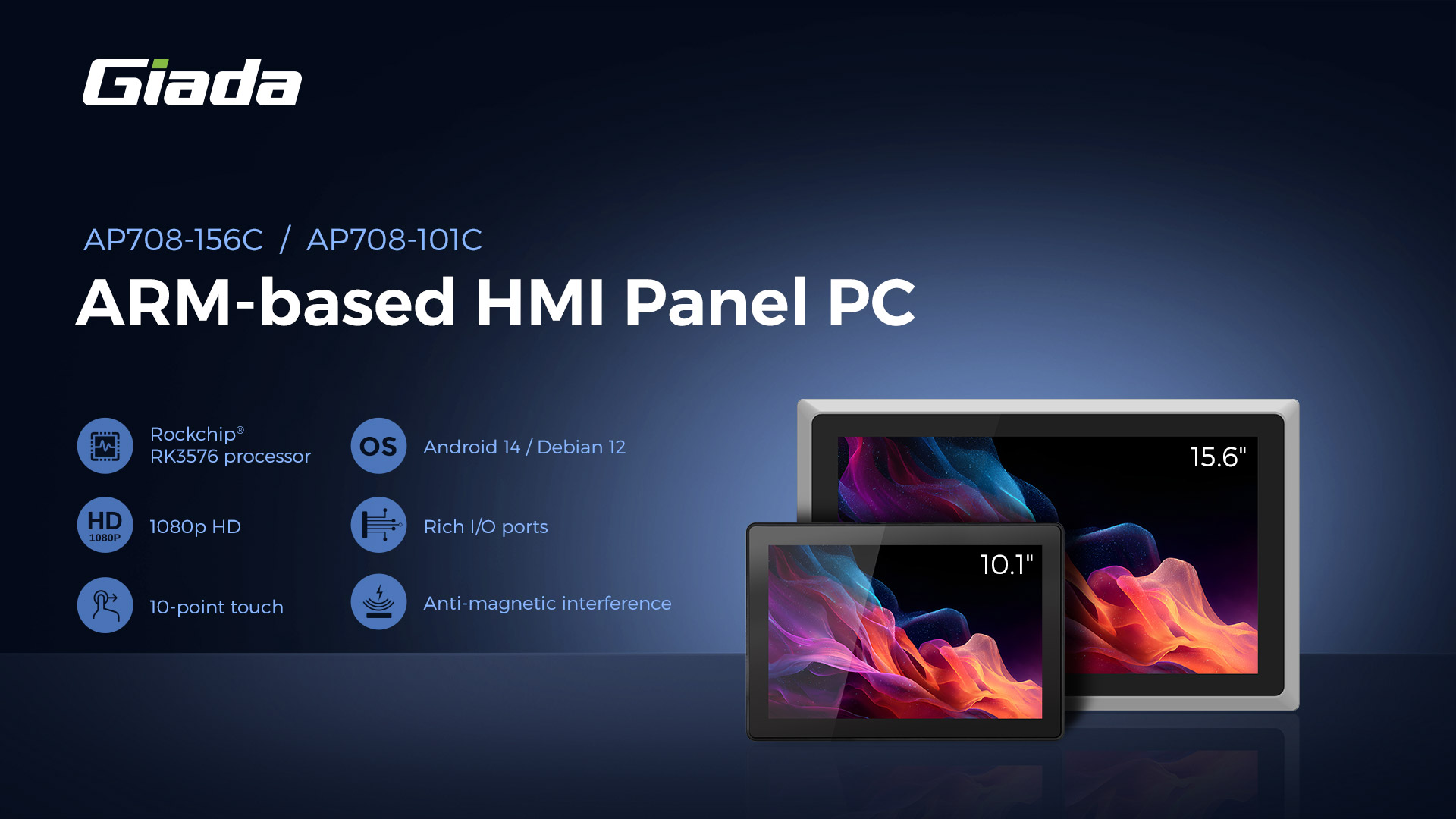 Giada Launches New ARM-Based HMI Panel PCs for Smarter Industrial Applications