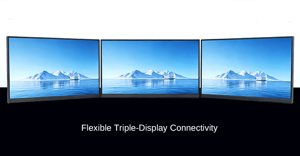 Flexible Triple-Display Connectivity
